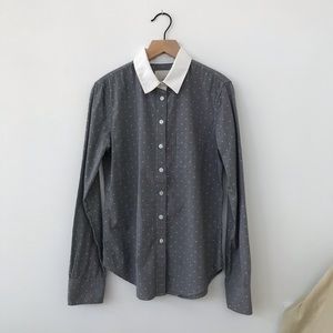 Band of Outsiders Contrast collar blouse